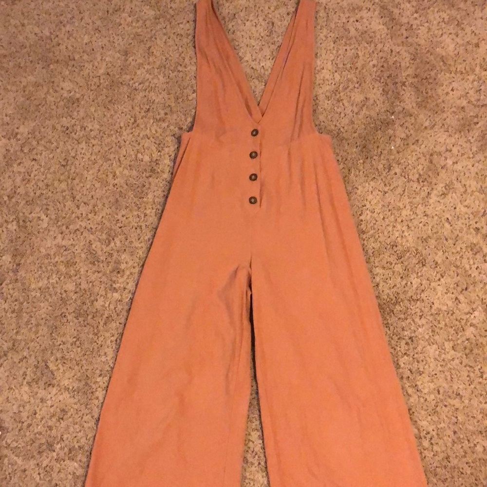 Tan romper from target. Size medium
